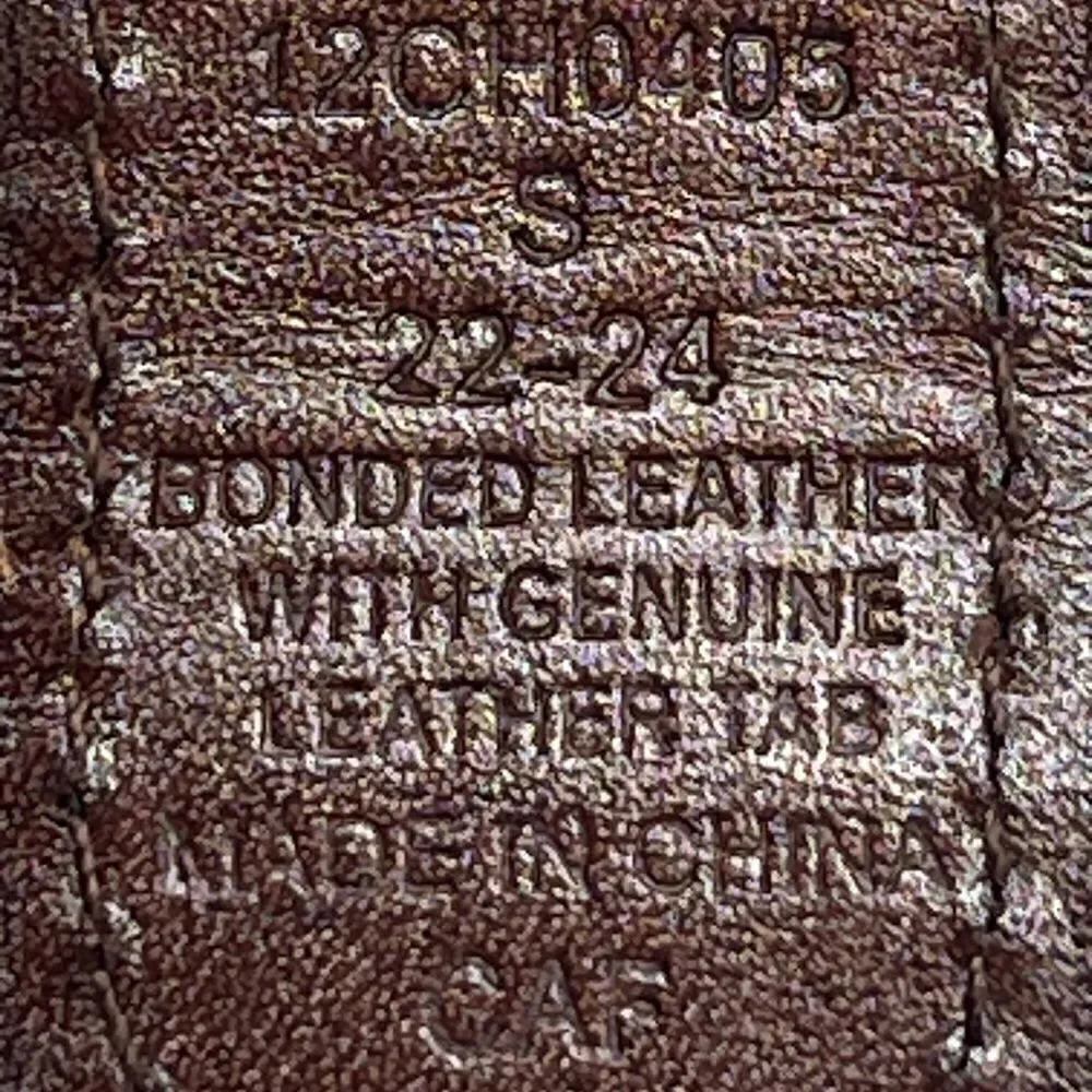 Chaps bonded leather